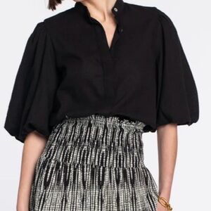 NWT Elizabeth James The Label Black Edie Top